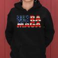 Ultra Maga Usa American Flag Women Hoodie