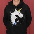 Unicorn Ying Yang Women Hoodie