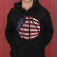 Us American Flag For Patriotic Basketball Gift Women Hoodie