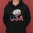 Usa American Flag Eagle For Patriotic Gift Women Hoodie