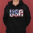 Usa Us Flag Patriotic 4Th Of July America V2 Women Hoodie