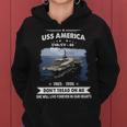 Uss America Cv 66 Cva 66 Front Women Hoodie