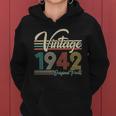 Vintage 1942 Original Parts 80Th Birthday Tshirt Women Hoodie