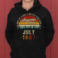 Vintage 55Th Birthday Awesome Since July 1967 Epic Legend Women Hoodie