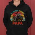 Vintage Retro Monster Truck Papa Driver Lover Fathers Day Women Hoodie