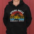 Vintage Spring Break HonoluluHawaii Summer Women Hoodie