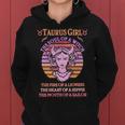Vintage Taurus Girl Zodiac Birthday Women Hoodie