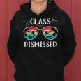 Vintage Teacher Class Dismissed Sunglasses Sunset Surfing V2 Women Hoodie