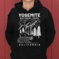 Vintage Yosemite National Park California Hiker Women Hoodie