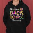 Welcome Back To School Lunch Lady Leopard Tie Dye Teachers Women Hoodie