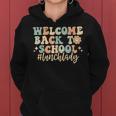 Welcome Back To School Lunch Lady Retro Groovy Women Hoodie