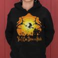 Yes I Can Drive A Stick - Halloween Funny Witch Women Hoodie