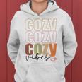 Cozy Vibes Warm Weather Fall Women Hoodie Graphic Print Hooded Sweatshirt