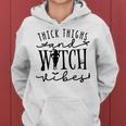Funny Thick Thighs Witch Essential Metime Halloween Vibes Women Hoodie