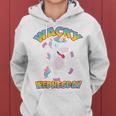 Funny Unicorn Wednesdays - Wacky Wednesday Unicorn Women Hoodie Graphic Print Hooded Sweatshirt