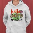 Hello Sweater Weather Pumpkin Fall Women Hoodie Graphic Print Hooded Sweatshirt