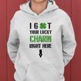 I Got Your Lucky Charm Right Here St Pattys Day V2 Women Hoodie Graphic Print Hooded Sweatshirt