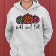 Wild About Fall Pumpkin Leopard Tie Dye Hello Autumn Season V2 Women Hoodie