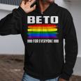 Beto For Everyone Pride Flag  Zip Up Hoodie