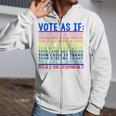 Vote As If Your Loved One Is An Immigrant Funny Lgbt Zip Up Hoodie