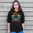 Camping I Hate Pulling Out Funny Retro Vintage Outdoor Camp Zip Up Hoodie