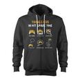 6 Things I Do In My Spare Time Play Funny Video Games Gaming Zip Up Hoodie