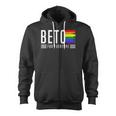 Beto For Everyone Pride Flag Zip Up Hoodie