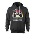 Extra Lives Funny Video Game Controller Retro Gamer Boys V13 Zip Up Hoodie