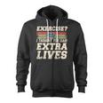 Extra Lives Funny Video Game Controller Retro Gamer Boys V2 Zip Up Hoodie