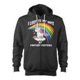 I Lost To My Wife At Fantasy Football Zip Up Hoodie