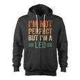 Im Not Perfect But Im A Leo Funny Horoscope Zodiac Sign  Zip Up Hoodie
