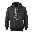Im Sorry Did I Roll My Eyes Out Loud Funny Sarcastic Retro Zip Up Hoodie