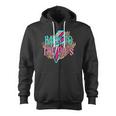 Leopard Back To The 90S Retro Costume Party Cassette Tape Zip Up Hoodie