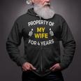 Mens Property Of My Wife For 4 Years4Th Anniversary Gift Zip Up Hoodie