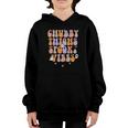 Chubby Thights And Spooky Vibes Halloween Groovy Youth Hoodie