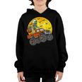 Skeleton Monster Truck Moon Candy Toddler Boys Halloween Kid Youth Hoodie