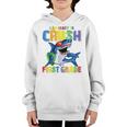Kids Im Ready To Crush 1St Grade Shark Back To School For Kids Youth Hoodie