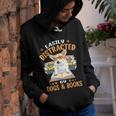 Easily Distracted By Dogs & Books Corgi Dog Mom Dog Dad Youth Hoodie