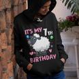 Kids Its My 7Th Birthday - Farm Sheep Lovers Gift For Girls Youth Hoodie