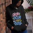 Pink Or Blue We Love You But Awesome If Boy Gender Reveal Gift Youth Hoodie