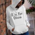 Back To School O Is For Olivia First Day Of School Kids Youth Hoodie