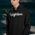18Th Birthday For Girl Eighn Party N Women Age 18 Year Youth Hoodie