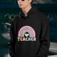 Cute Rainbow Teacher Life Teacher Last Day Of School Youth Hoodie