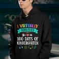 I Virtually Survived 100 Days Of Kindergarten Teacher Kids Meaningful Gift Youth Hoodie