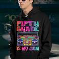 Kids 5Th Grade Is My Jam Vintage 80S Boombox Teacher Student Youth Hoodie