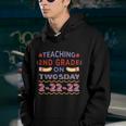 Teaching On Twosday Teach Teacher School Grade Children Job Gift Youth Hoodie