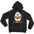 Booooks Ghost Boo Read Books Library Teacher Halloween Cute V3 Youth Hoodie