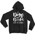 Funny Book Lovers Reading Lovers Dogs Books And Dogs Youth Hoodie