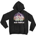 Its Weird Being The Same Age As Old People Retro Sunset Youth Hoodie