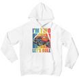 Kids Monster Truck 2 Year Old Boy Monster Truck 2Nd Birthday Boy Youth Hoodie